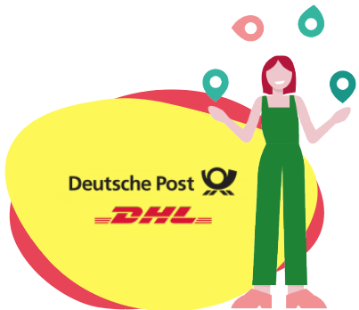 haak bubbel Dapper Verzenden met Deutsche Post